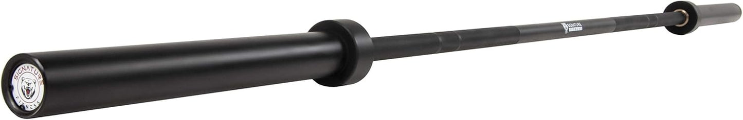 Fitvids Olympic Cerakote Barbell for Home & Commercial Gyms, 190K PSI Tensile Strength Rated for up to 1500LB Capacity, Green