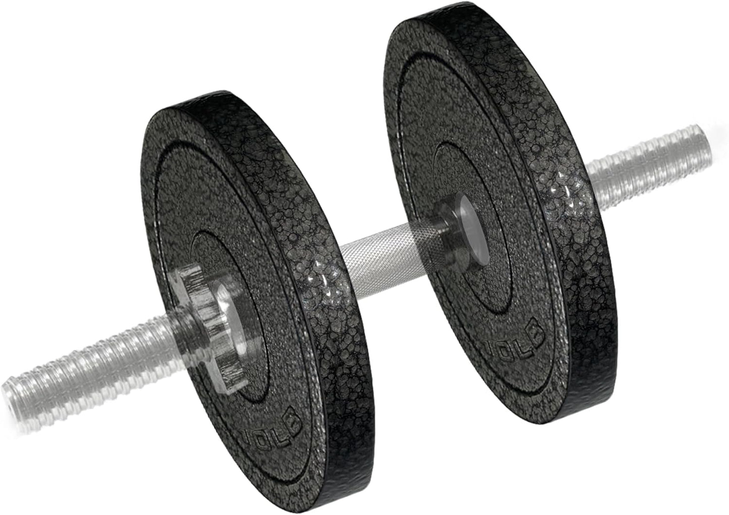 Fitvids 1" Standard Dumbbells Weight Plates for 1-inch Dumbells Bar, Adjustable Weight for Strength Training and Fitness Exercises, 10LBS Pair