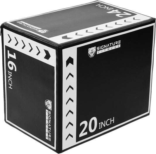 Fitvids Plyo Box, 3-in-1 Foam Plyometric Jump Box, Box Jump for for Home Gym Training Fitness Workout Exercise