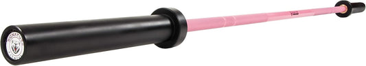 Fitvids Olympic Cerakote Barbell for Home & Commercial Gyms, 190K PSI Tensile Strength Rated for up to 1500LB Capacity, Pink
