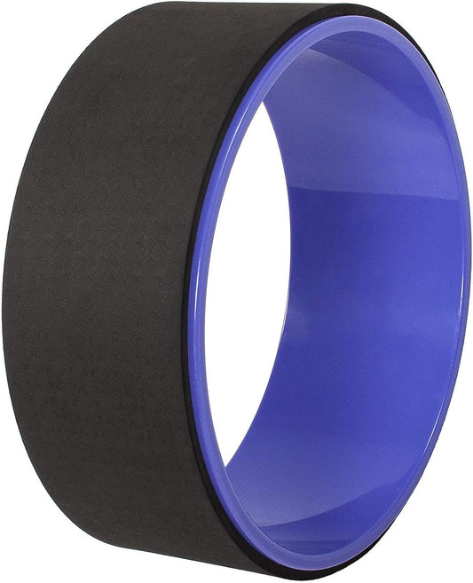 Fitvids Yoga Wheel for Stretching - Spine Stretching & Flexibility Enhancer with Non-Slip Surface, Full-Body Workout Equipment for Improved Mobility, Purple