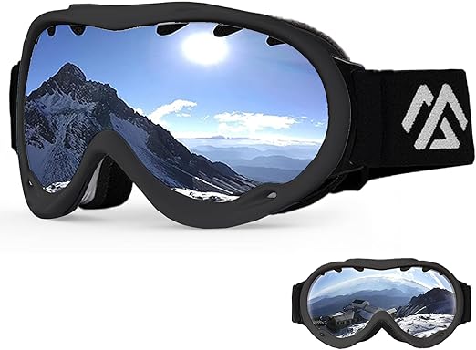 Fitvids Ski Men & Women, Dual Layer Lens Anti-Fog Snowboard with UV Protection, Adult Youth for Skiing, Cycling, and Extreme Sports