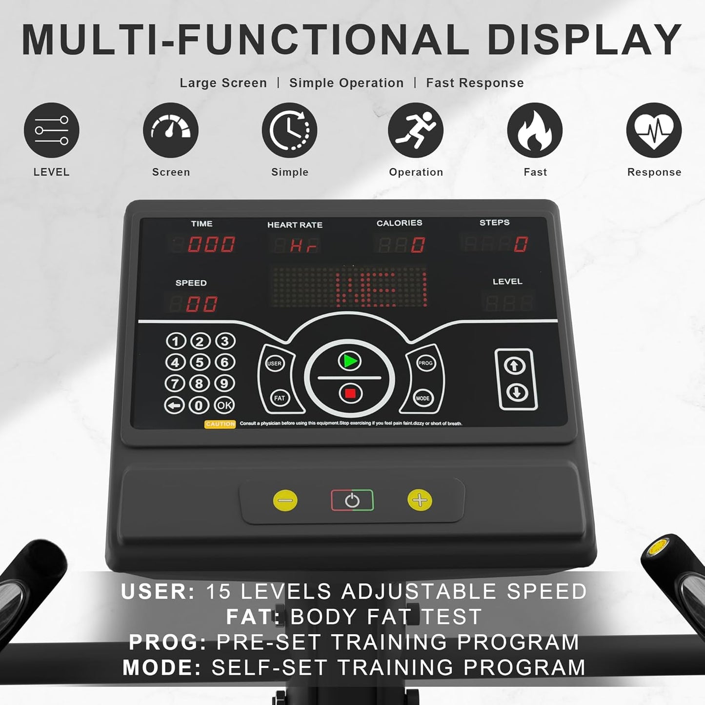 Fitvids Stair Stepper Machine, Continuous Climbing Stair Machine, Commercial Grade Stair Stepping Machine for Cardio and Lower Body Workouts