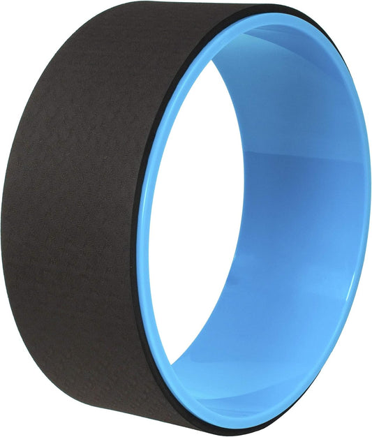 Fitvids Yoga Wheel for Stretching - Spine Stretching & Flexibility Enhancer with Non-Slip Surface, Full-Body Workout Equipment for Improved Mobility, Blue