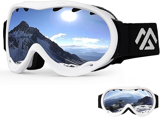 Fitvids Ski Men & Women, Dual Layer Lens Anti-Fog Snowboard with UV Protection, Adult Youth for Skiing, Cycling, and Extreme Sports