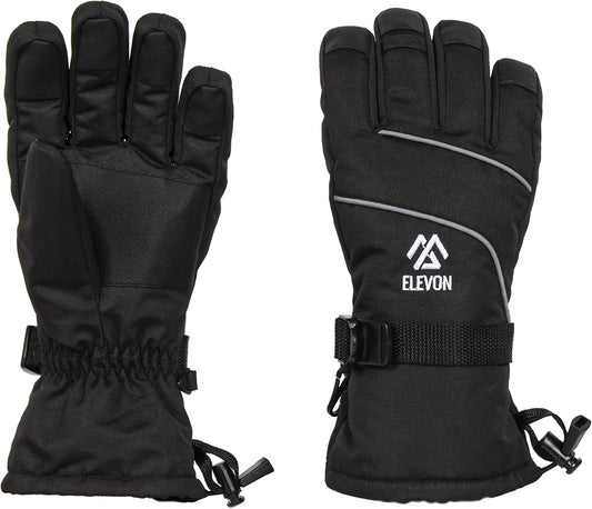 Fitvids Ski Gloves Snow Waterproof Thermal Insulated Winter Gloves with Touch Screen for Women for Skiing, Snowboarding, Cycling, Wind and Cold Outdoor Sports Gloves, 1 Pair