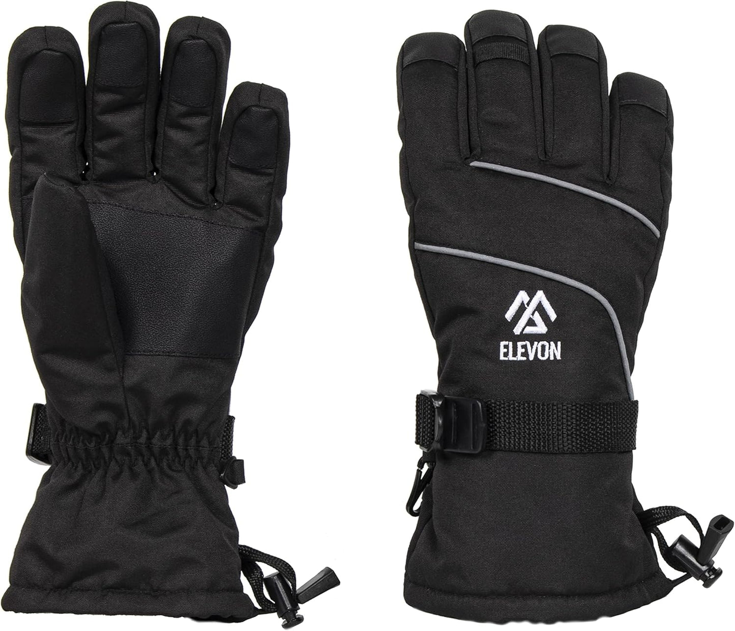 Fitvids Ski Gloves Snow Waterproof Thermal Insulated Winter Gloves with Touch Screen for Women for Skiing, Snowboarding, Cycling, Wind and Cold Outdoor Sports Gloves, 1 Pair