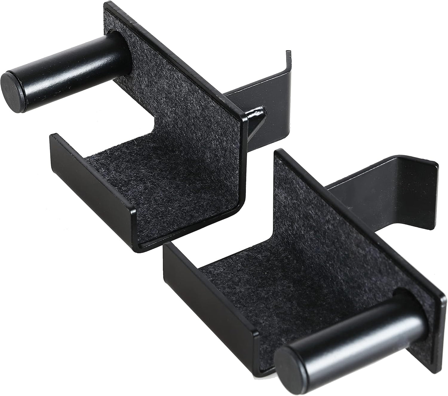 Fitvids Multi-Function Adjustable Power Cage with J-Hooks, Safety Straps and Optional LAT Pulldown Attachment and Cable Crossover, J-Hooks Only, Pair