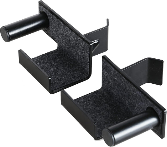 Fitvids Multi-Function Adjustable Power Cage with J-Hooks, Safety Straps and Optional LAT Pulldown Attachment and Cable Crossover, J-Hooks Only, Pair