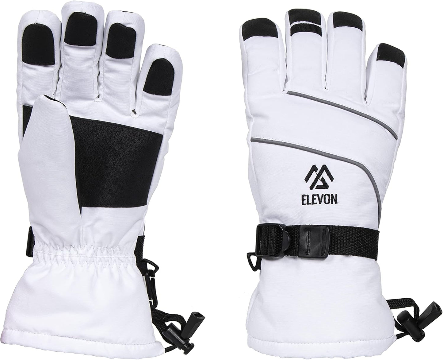 Fitvids Ski Gloves Snow Waterproof Thermal Insulated Winter Gloves with Touch Screen for Women for Skiing, Snowboarding, Cycling, Wind and Cold Outdoor Sports Gloves, 1 Pair