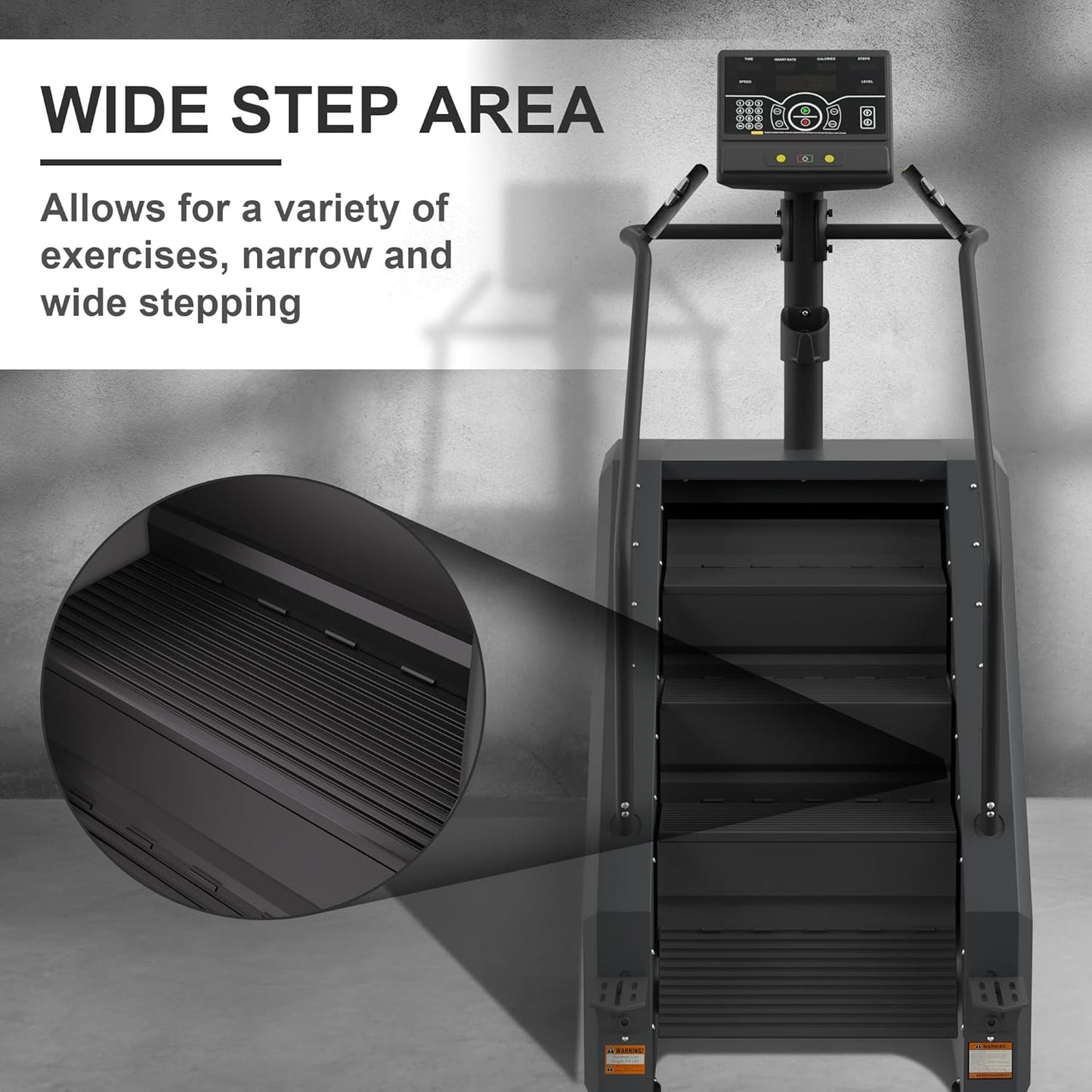 Fitvids Stair Stepper Machine, Continuous Climbing Stair Machine, Commercial Grade Stair Stepping Machine for Cardio and Lower Body Workouts
